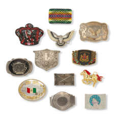 A COLLECTION OF 12 BELT BUCKLES WORN BY DJ KOOL HERC