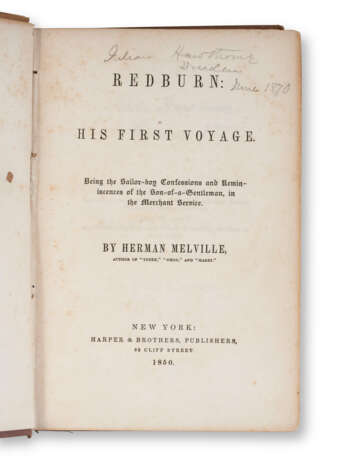 Redburn, Nathaniel Hawthorne's copy - photo 5