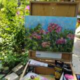 July day АКРИЛ НА ХОЛСТЕ НА МДФ Painting with acrylic Impressionism painting nature Ukraine 2022 - photo 2