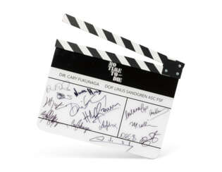 A SIGNED NO TIME TO DIE CLAPPERBOARD