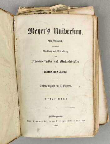 Meyers Universum Hildburghausen 1858 - photo 1