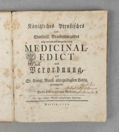 Medicinal Edict 1725 - photo 2