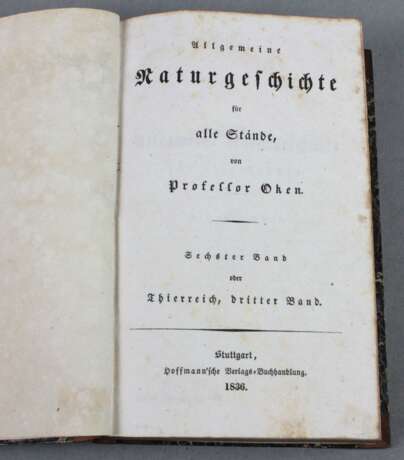 3 Bände Naturgeschichte 1835/37 - photo 2