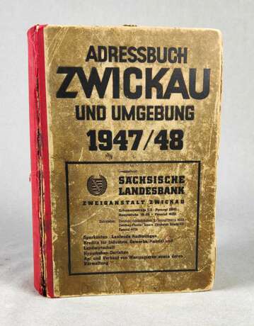 Adressbuch Zwickau und Umgebung 1947/48 - Foto 1