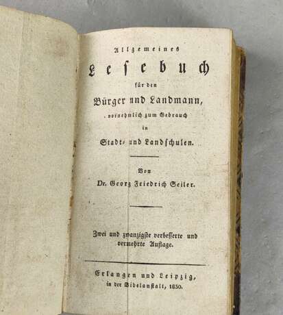 2 Bände Allgemeines Lesebuch 1830 - photo 2