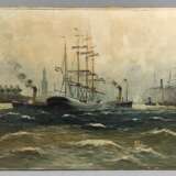 Hamburger Hafen - signiert um 1900 - Foto 1
