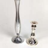Silber Leuchter und Vase - Foto 1