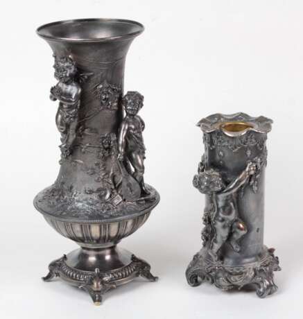 2 Putto Vasen um 1900 - Foto 1
