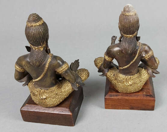 2 balinesische Bronzefiguren - фото 5