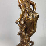 weibliche Bronzeskulptur - Moreau, Mathurin - photo 3