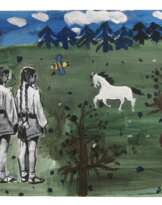 Серия работ "Мыла Марусенька белые ноги"