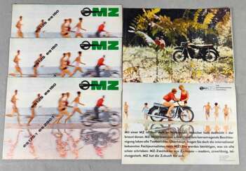 4 Faltblätter MZ 1965