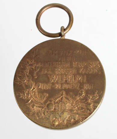 Kaiser Wilhelm I Medaille - Foto 2