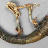 antikes Pulverhorn Tibet - photo 3