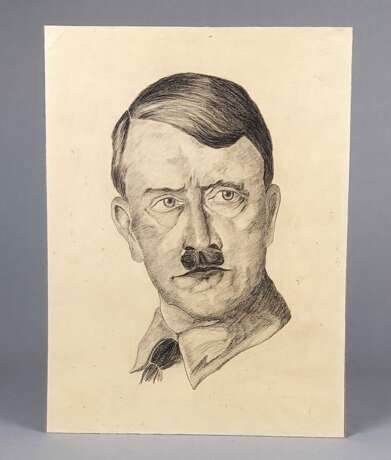 Portrait Kohlezeichnung - Smolinski 1933 - Foto 1