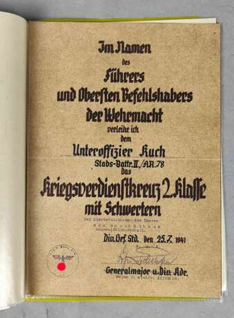 Urkunden Nachlass 1938/43 - фото 4