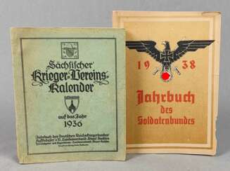 Sächsischer Krieger-Vereins-Kalender 1936 u.a.