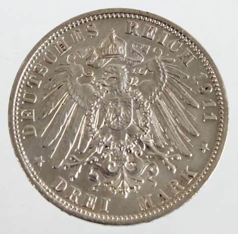 3 Mark Luitpold Prinzregent von Bayern 1911 D - photo 2