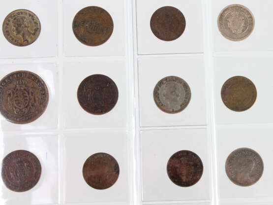 24 Kleinmünzen Königreich Sachsen 1838/73 - photo 2