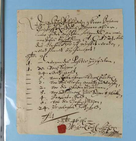 13 amtliche Hand-Schreiben sächsischer Orte 1721/1865 - Foto 2