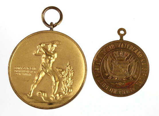 2 sächsische Treue Medaillen - Foto 1