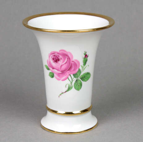 Meissen Trichtervase *Rote Rose* - фото 1