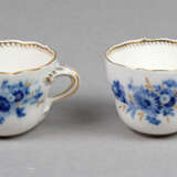 Meissen 2 Mokkatassen *Blaue Blume* - photo 1