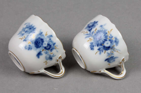 Meissen 2 Mokkatassen *Blaue Blume* - photo 2