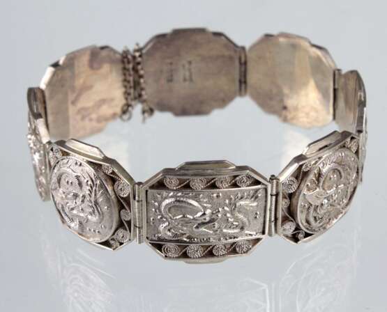 silbernes Drachen Armband - photo 1