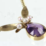 Amethyst Collier mit Pelren - GG 585 - photo 2