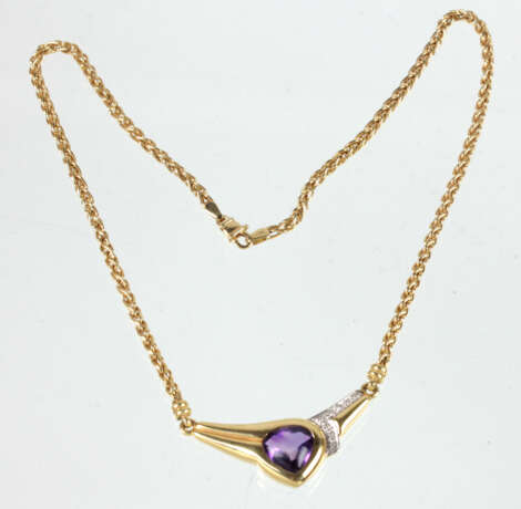 Amethyst Brillant Collier - GG 585 - photo 1