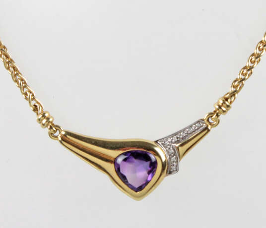 Amethyst Brillant Collier - GG 585 - photo 3