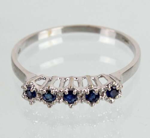 Ring mit blauen Saphiren - WG 585 - photo 1