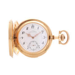 JULIUS ASSMANN Taschenuhr mit Minutenrepetition, ca. 1900/1910, Guillochiertes Savonette-Gehäuse in Gold 18K.