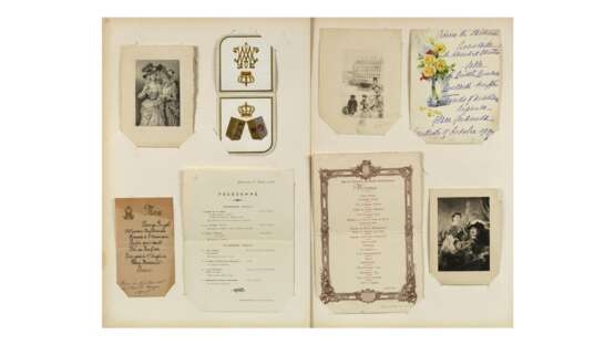 7 карт меню для гурманов. 1911—1916 гг. + 1 концертная программа, 1916. - фото 1