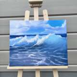 Gemälde „Sea Waves“, Масло на холсте на подрамнике, Öl, Realismus, Marinemalerei, Finnland, 2022 - Foto 2