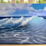 Gemälde „Sea Waves“, Масло на холсте на подрамнике, Öl, Realismus, Marinemalerei, Finnland, 2022 - Foto 3