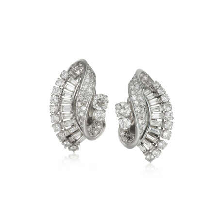 NO RESERVE | RETRO DIAMOND EARRINGS - Foto 1