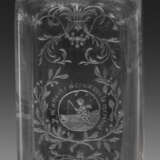Große Barock-Schraubflasche mit Emblemdekor - Foto 1