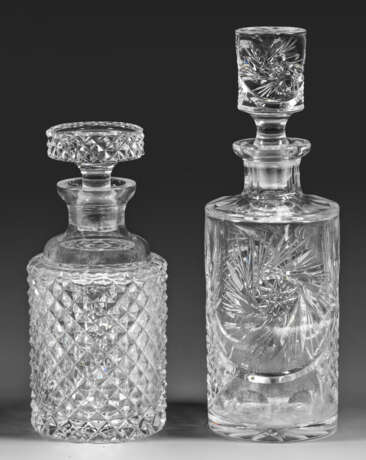 Zwei Kristallglas-Karaffen - фото 1