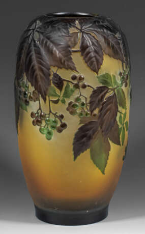 Seltene "Soufflé"-Vase von Gallé - Foto 1
