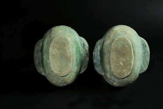 A PAIR OF EAR CUP OF HAN DYNASTY（BC206-220) - Foto 7