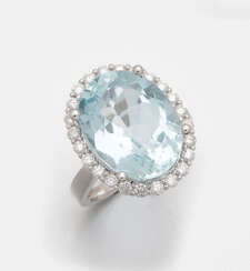 Eleganter Aquamarinring