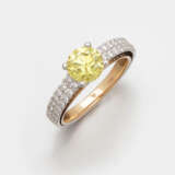 Eleganter Natural Fancy-Diamantring - фото 1