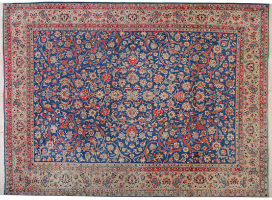 Großer signierter Yazd-Teppich - Foto 1