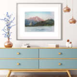 Painting “Mount Kokshetau”, Paper, Watercolor, Contemporary art, Landscape painting, Russia, 2018г - photo 4
