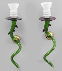Paar Murano-Wandlampen