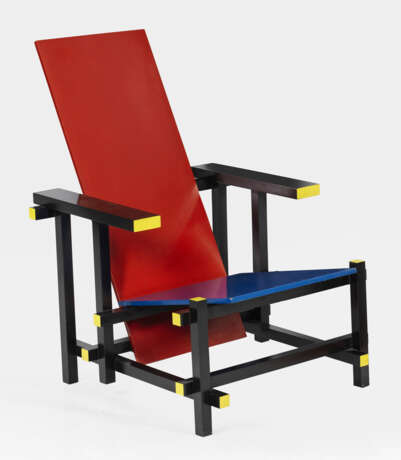 DeStijl-Armlehnsessel nach einem Entwurf von Gerrit Rietveld - Foto 1