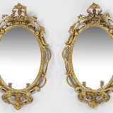 Paar große Belle Epoque-Spiegelappliken - Foto 1