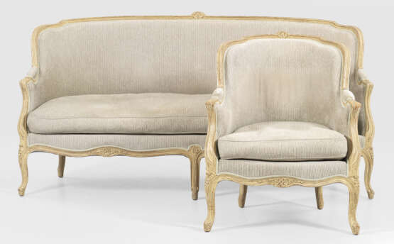 Salonsofa und Sessel im Louis XV-Stil - photo 1